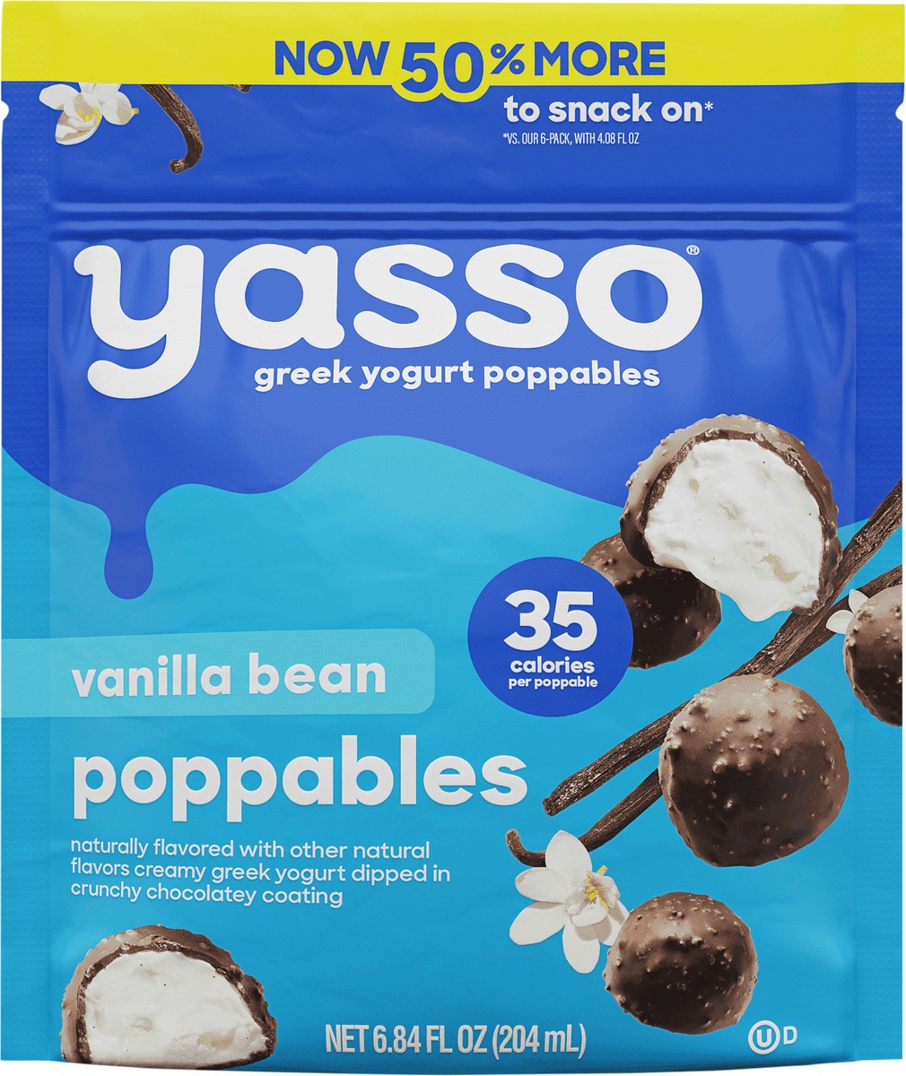 slide 5 of 5, Yasso Vanilla Bean Frozen Greek Yogurt Poppables, 6.84 fl oz