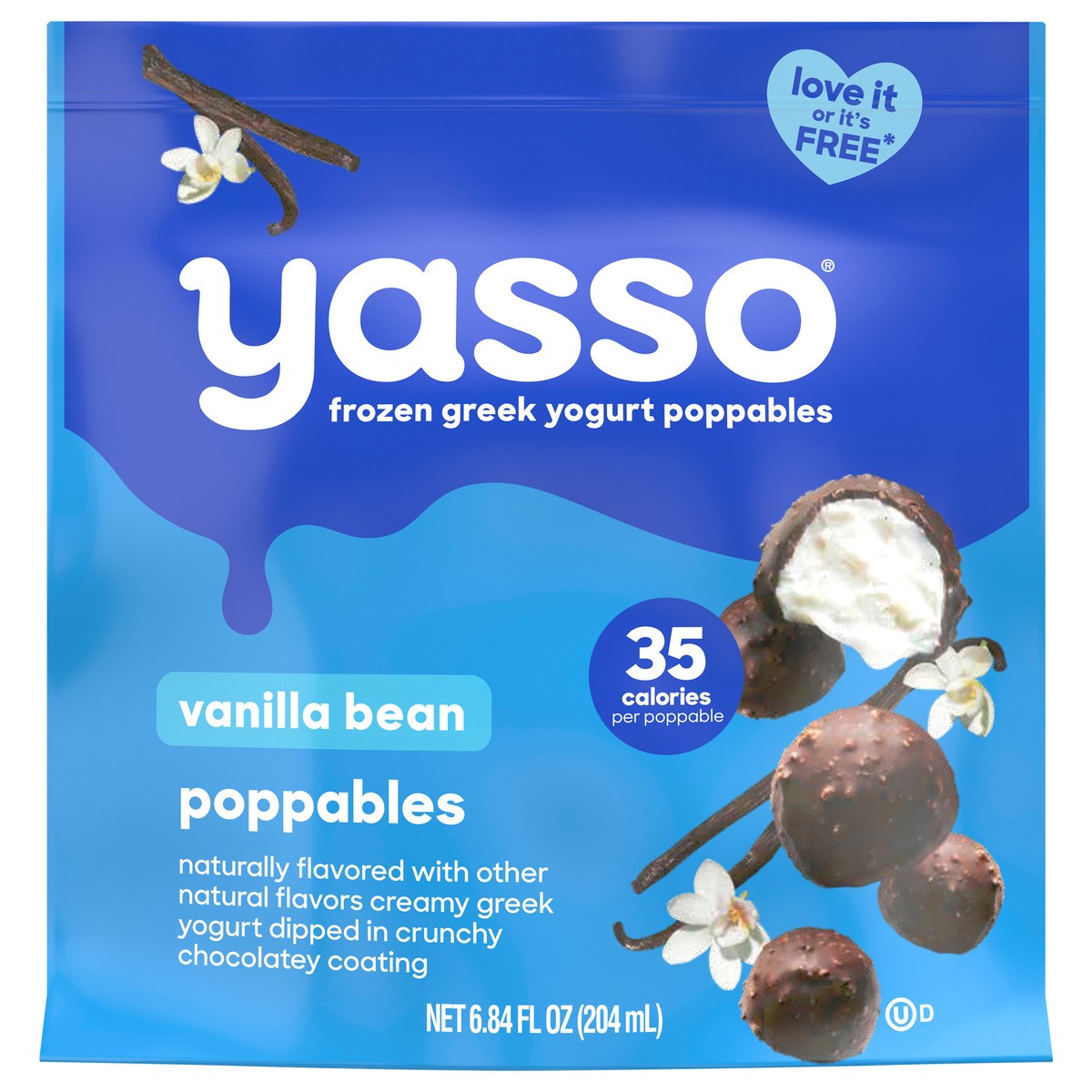 slide 1 of 5, Yasso Yasso Frozen Greek Yogurt Poppables Vanilla Bean Poppables 6.84 fl oz, 6.84 fl oz
