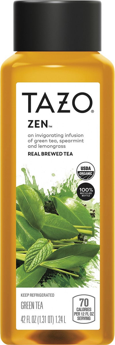 slide 4 of 7, Tazo Organic Green Tea, Zen, 42 Fl Oz, 42 oz