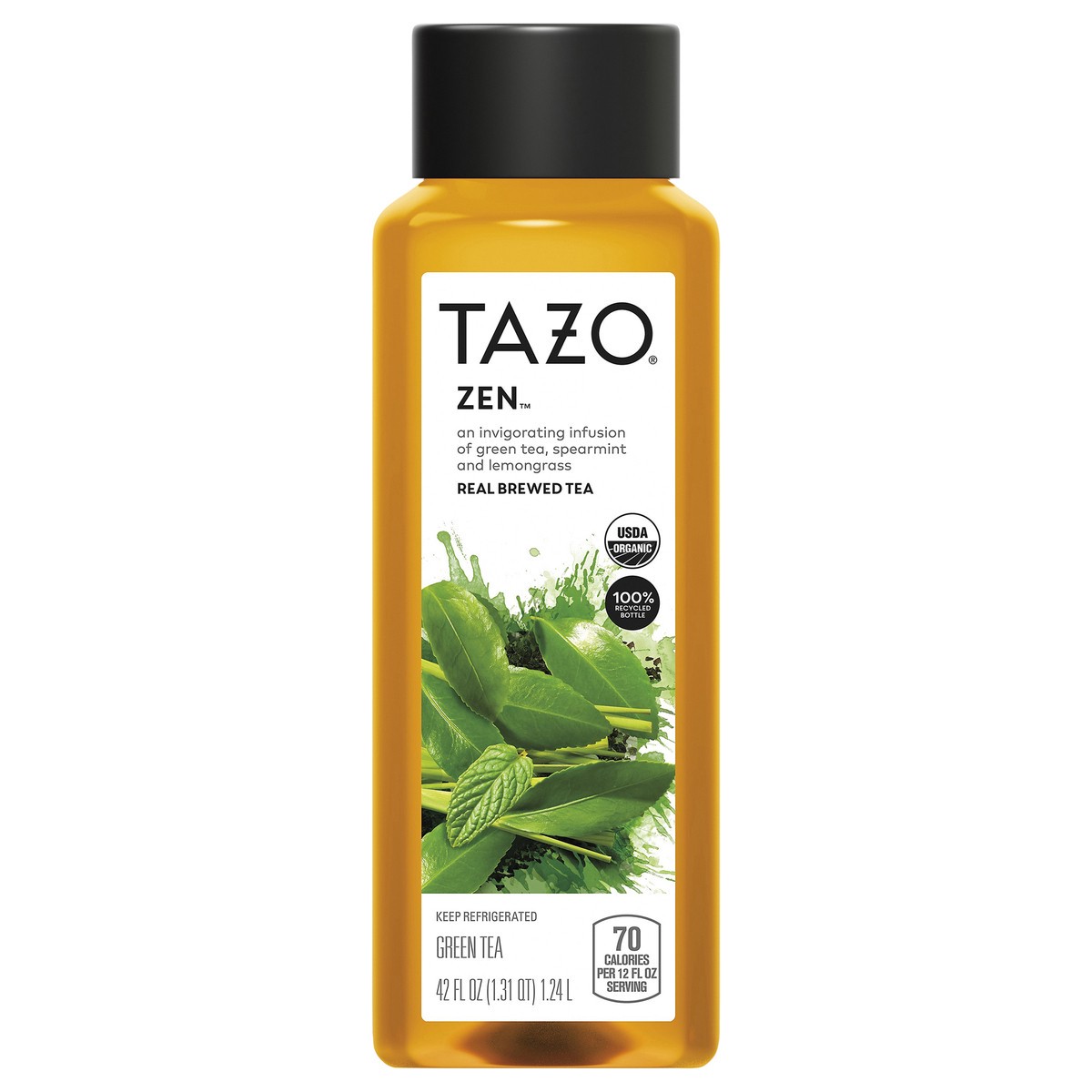 slide 1 of 7, Tazo Organic Green Tea, Zen, 42 Fl Oz, 42 oz