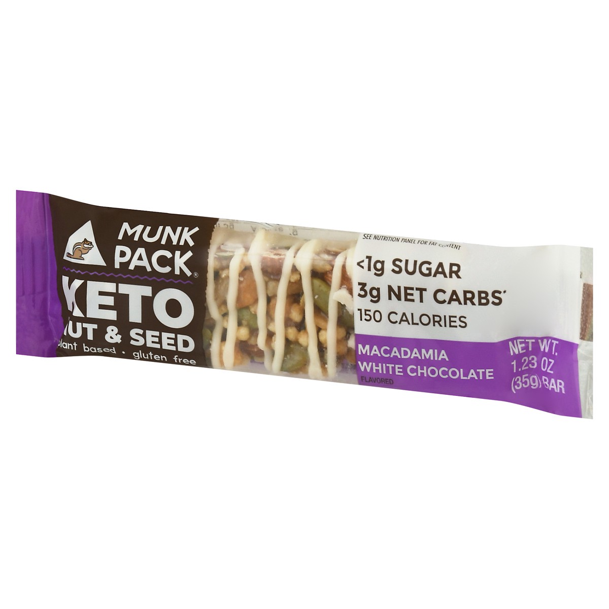 slide 3 of 9, Munkpack Macadamia White Chocolate Nut & Seed Bar, 1.23 oz