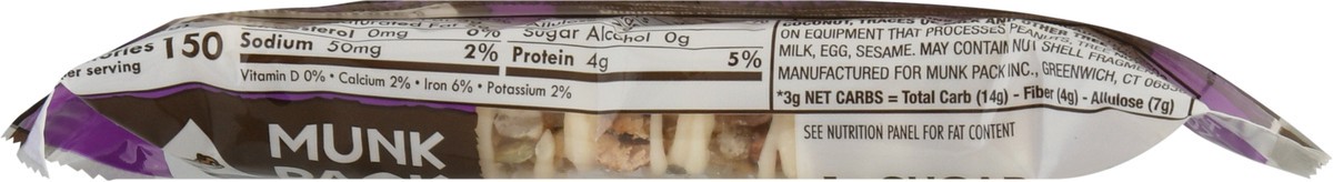 slide 9 of 9, Munkpack Macadamia White Chocolate Nut & Seed Bar, 1.23 oz