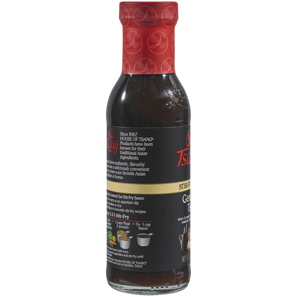 slide 5 of 7, House of Tsang General Tso Stir-Fry Sauce 12.6 oz. Bottle, 12.6 oz