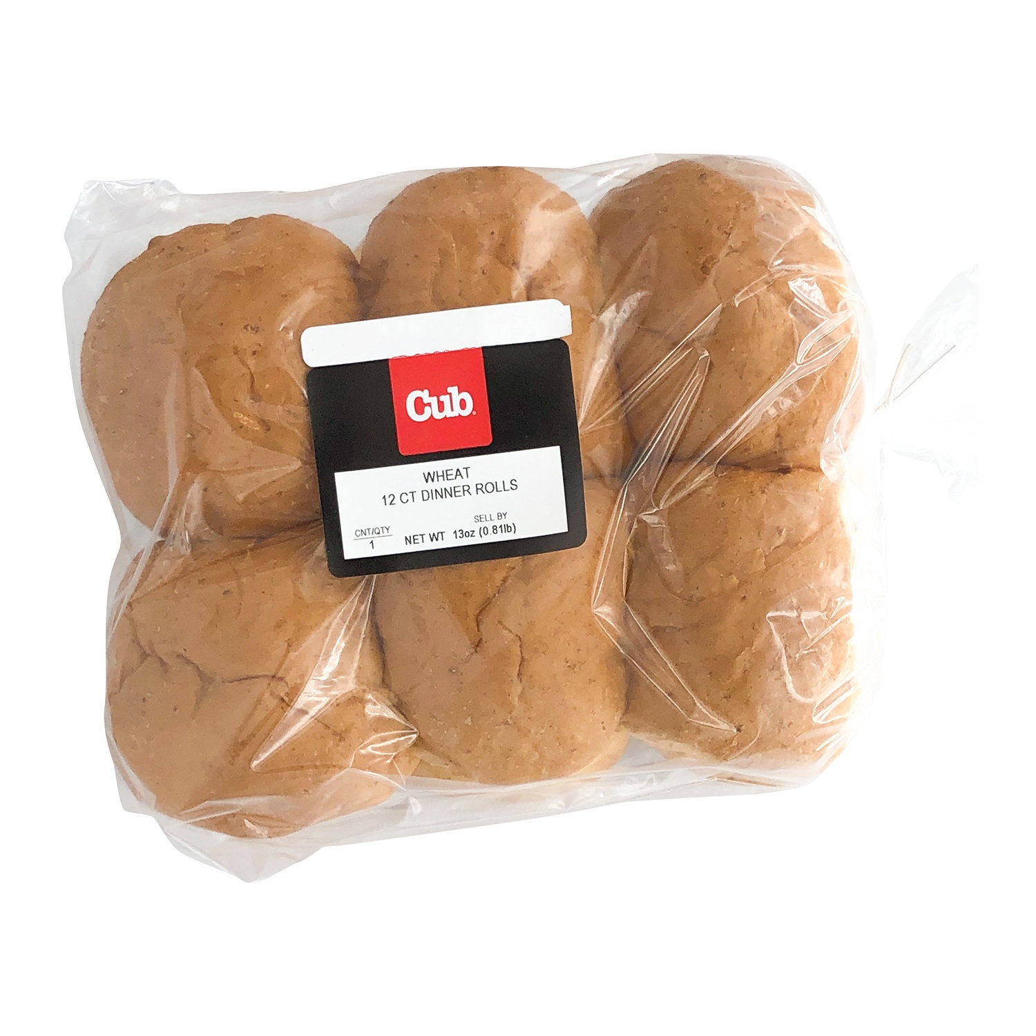 slide 1 of 1, Cub Store Brand Natural Wheat Dinner Rolls - 12 ct, 12 ct
