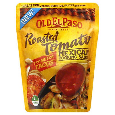 slide 1 of 1, Old El Paso Roasted Tomato Mexican Cooking Sauce, 8 oz