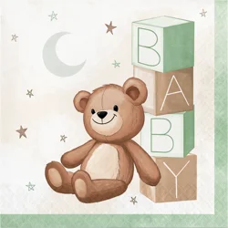 Creative Converting Teddy Bear Lunch Napkin, 16 ct.