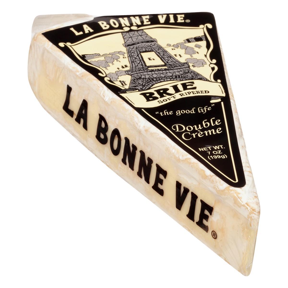 slide 5 of 9, La Bonne Vie Cheese, Brie, Double Creme, Soft-Ripened, 7 oz