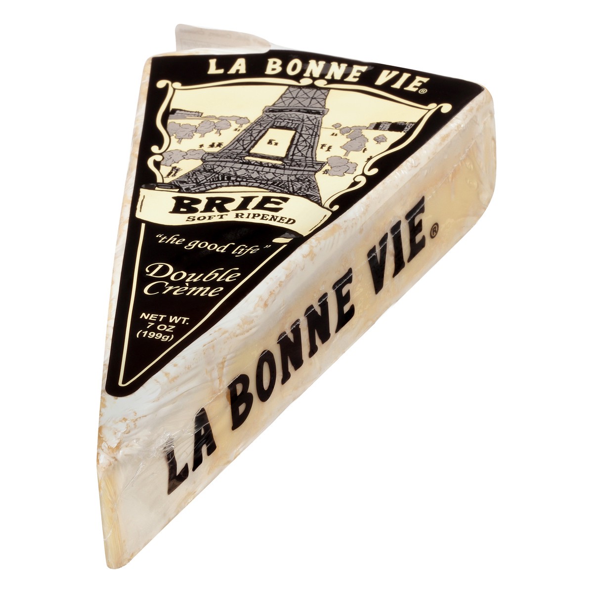 slide 8 of 9, La Bonne Vie Cheese, Brie, Double Creme, Soft-Ripened, 7 oz
