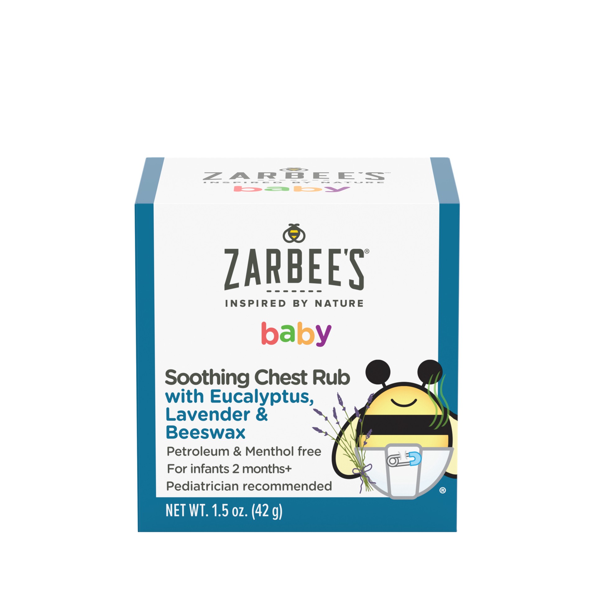 slide 1 of 5, Zarbee's Naturals Baby Soothing Chest Rub, Eucalyptus, Lavender & Beeswax, 1.5 oz, 30 oz