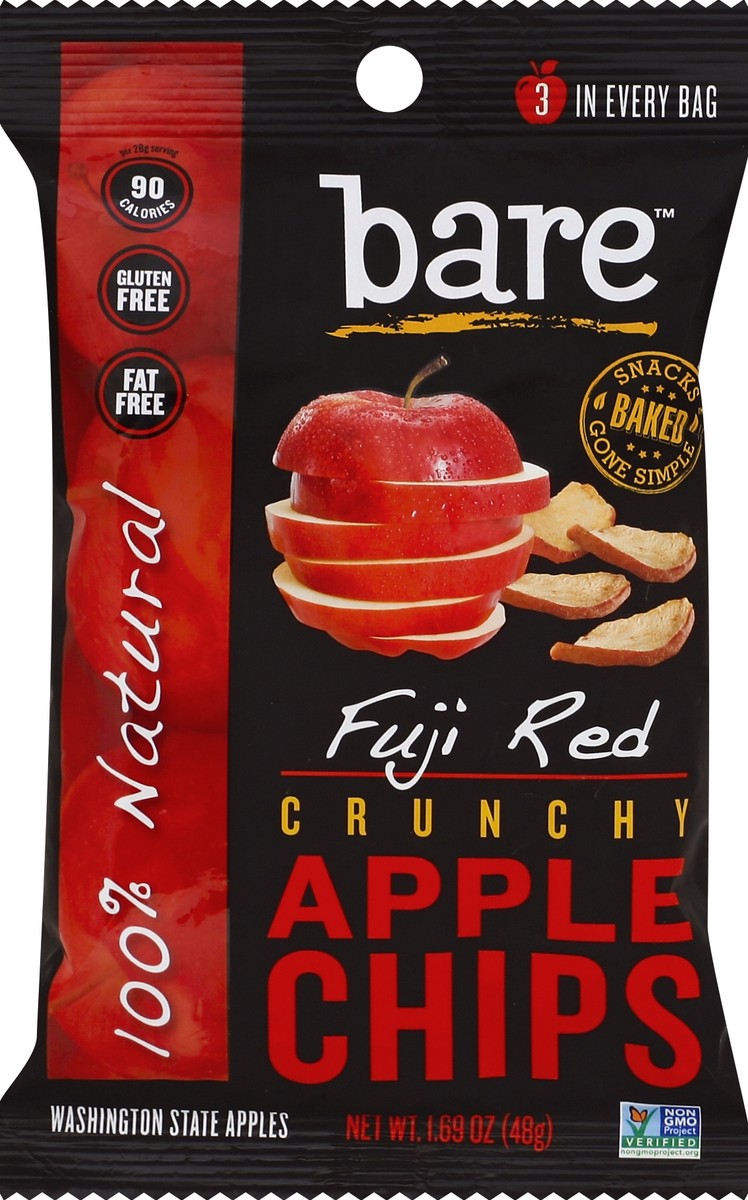 slide 5 of 6, Bare Foods Naturally Bare Fuji Reds Apple Chips, 1.69 oz