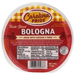 Carolina Pride Thick-Sliced Bologna 12 oz