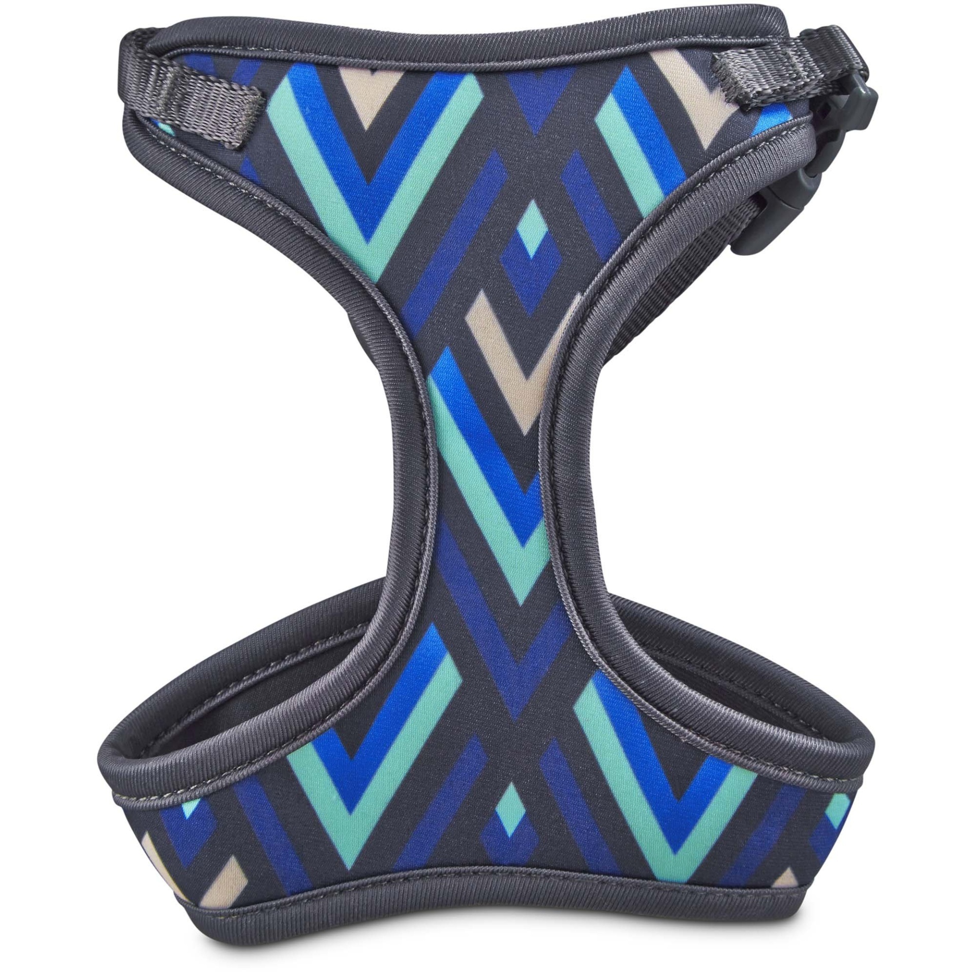 slide 1 of 1, Good2Go Aqua and Blue Chevron Cat Harness and Leash Set, 1 ct