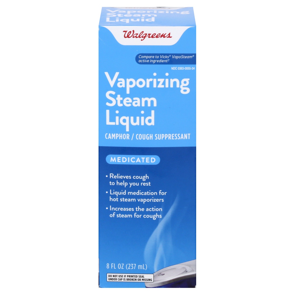 Walgreens Medicated Vaporizing Steam Liquid 8 Oz | Shipt