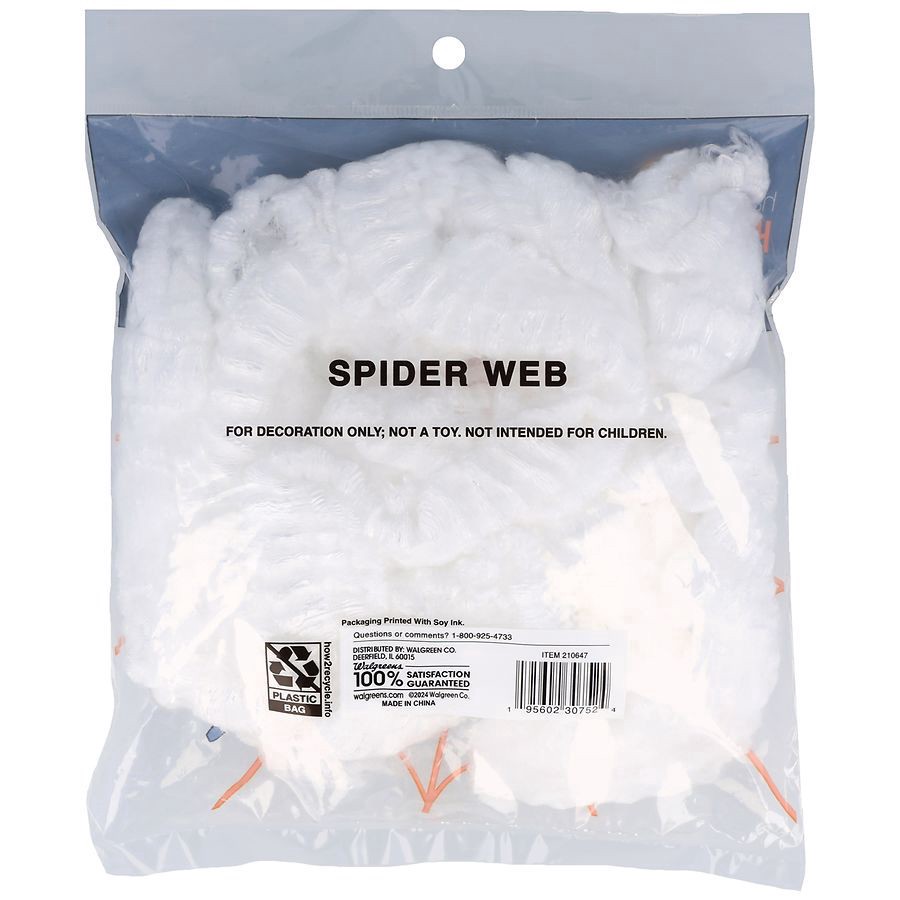 slide 4 of 4, Happy Halloween Spider Web, 1 ct