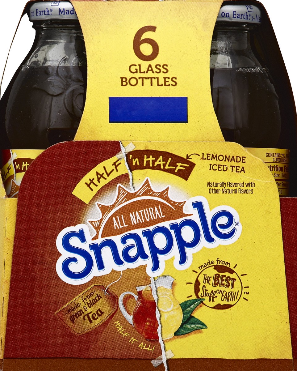 slide 3 of 6, Snapple Half n Half Lemonade Iced Tea , 6 ct; 16 fl oz