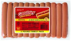 Gwaltney Great Dogs Original Chicken Hot Dogs, 8-48 oz Packs