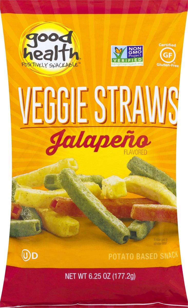 slide 3 of 10, Good Health Jalapeno Veggie Straws, 6.75 oz