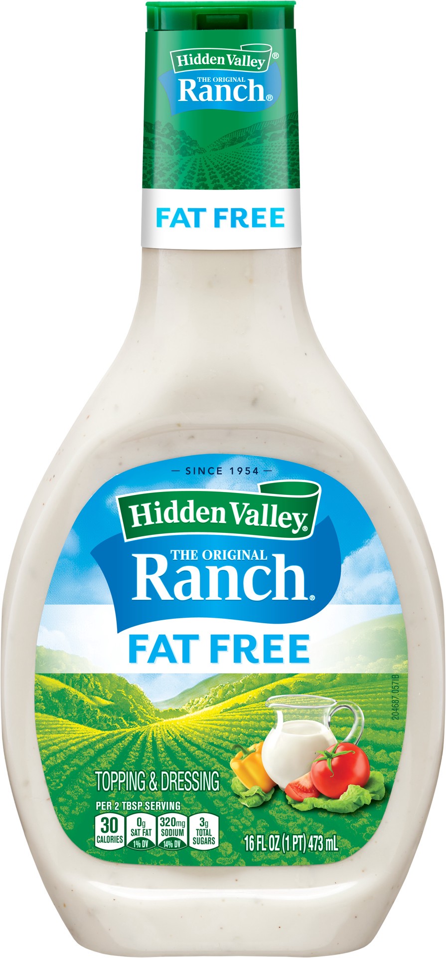 slide 1 of 5, Hidden Valley Fat Free Ranch, 16 oz