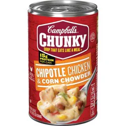 Campbell's Chunky Soup, Chipotle Chicken Corn Chowder Soup, 18.8 oz Can