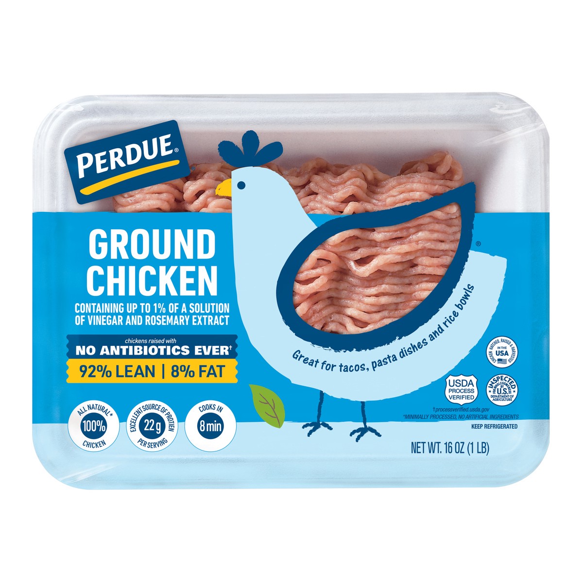 slide 5 of 7, PERDUE No Antibiotics Ever Fresh Ground Chicken, 16 oz