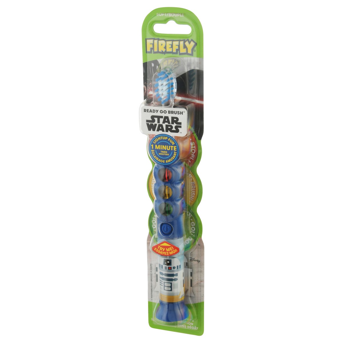 slide 3 of 9, Firefly Ready Go Brush Soft Star Wars Toothbrush 1 ea Blister Pack, 1 ct