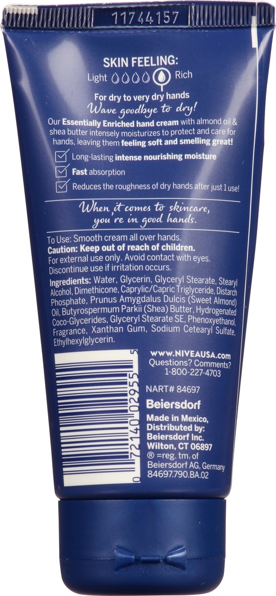 slide 4 of 11, Nivea Essentially Enriched Almond Oil & Shea Butter Hand Cream 2.6 oz, 2.6 oz