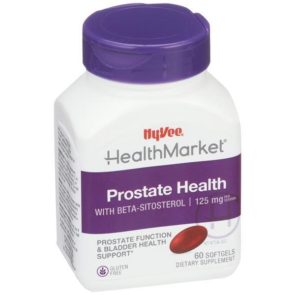slide 1 of 1, Hy-Vee Healthmarket Prostate Health 125Mg, 60 ct