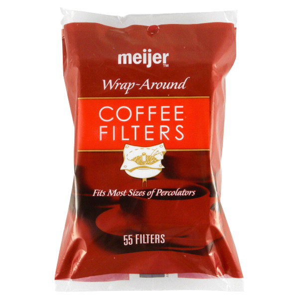 slide 1 of 2, Meijer Wrap Around Coffee Filters, 55 ct