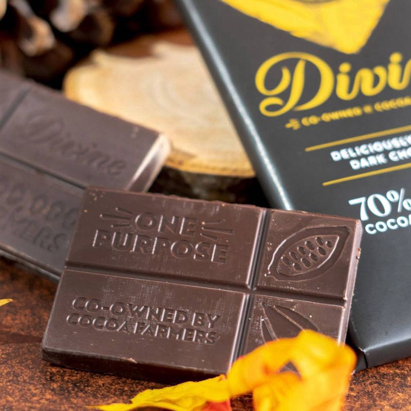 slide 1 of 3, Divine Deliciously Smooth Dark Chocolate 3 oz, 3 oz