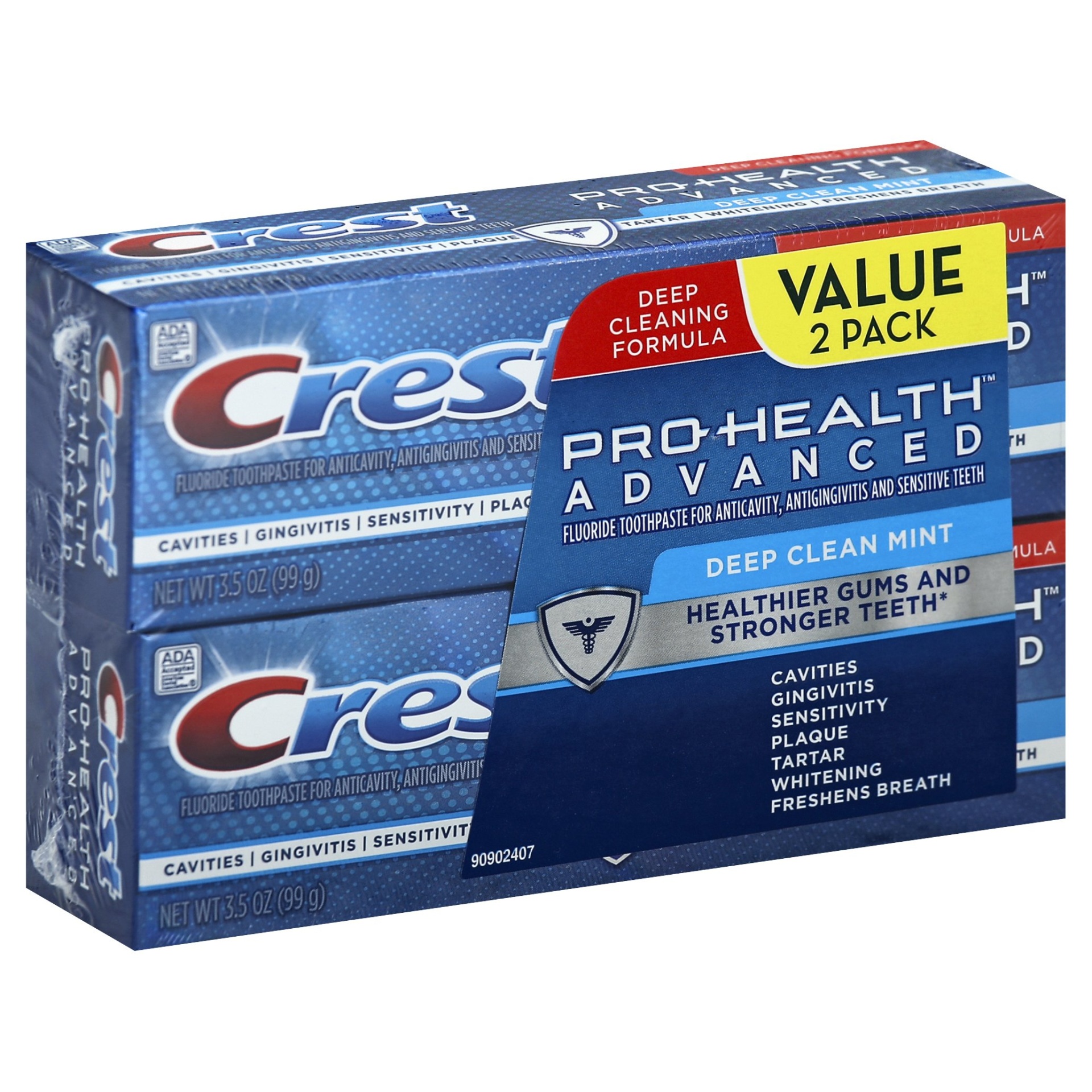 Crest Pro Health Advanced Deep Clean Mint Toothpaste 2 Ct 3 5 Oz Shipt