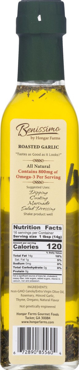 slide 12 of 13, Benissimo Oil Roasted Garlic, 8.1 fl oz