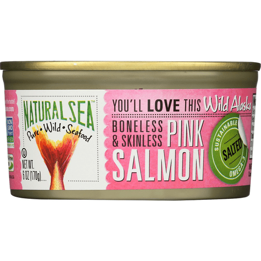 slide 1 of 1, Natural Sea Wild Pink Salmon, 6 oz