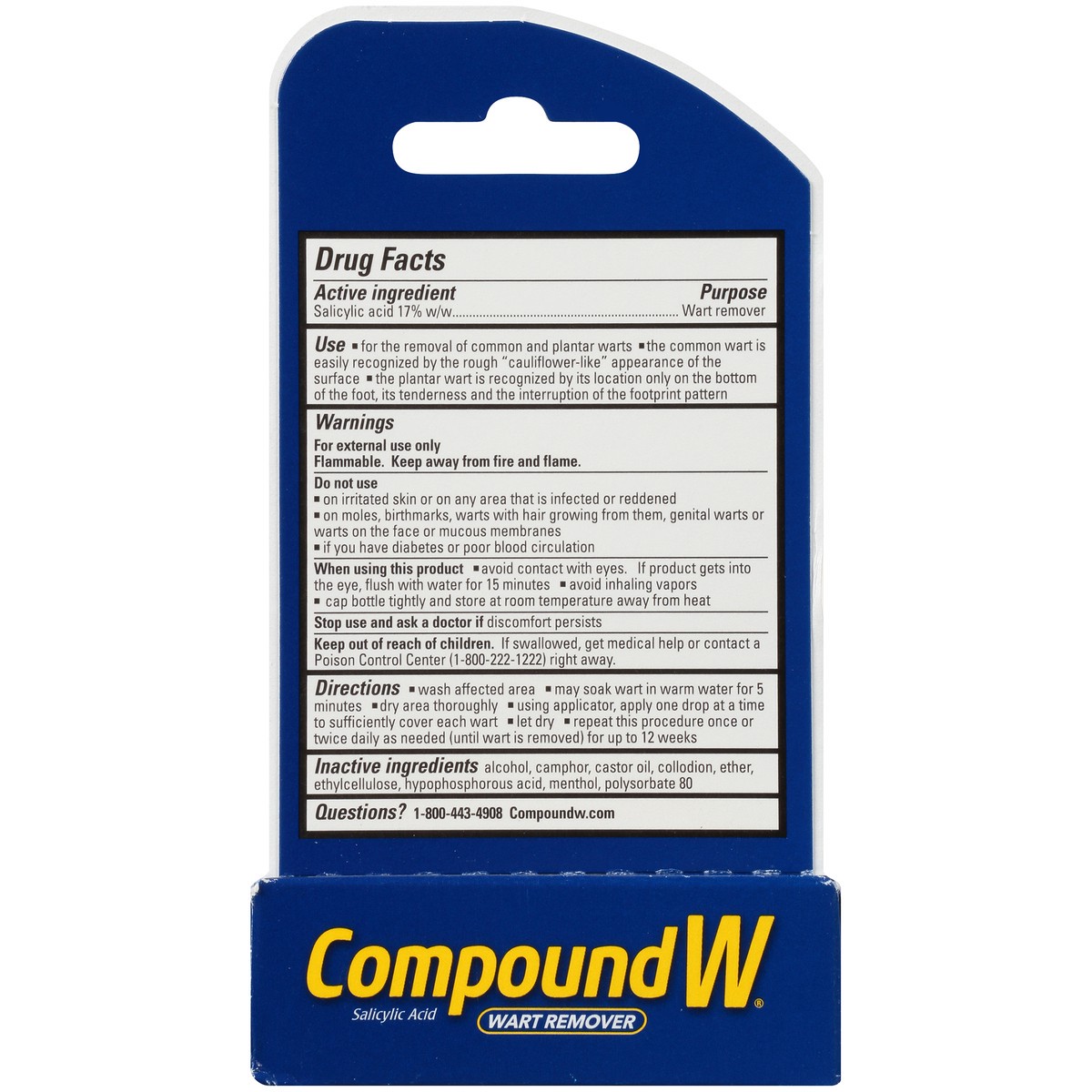 slide 9 of 10, Compound W Liquid Wart Remover, 0.31 fl oz