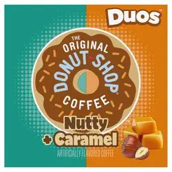 Donut Shop The Original Donut Shop Duos Nutty + Caramel Keurig Single-Serve K-Cup Pods, Light Roast Coffee, 12 Count