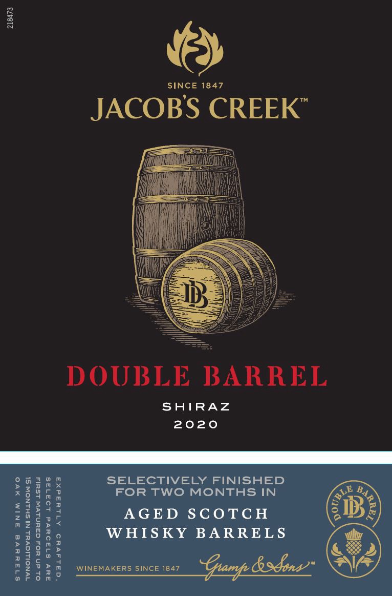 slide 5 of 6, Jacob's Creek Double Barrel Shiraz Red Wine 750mL, 14.8% ABV, 750 ml
