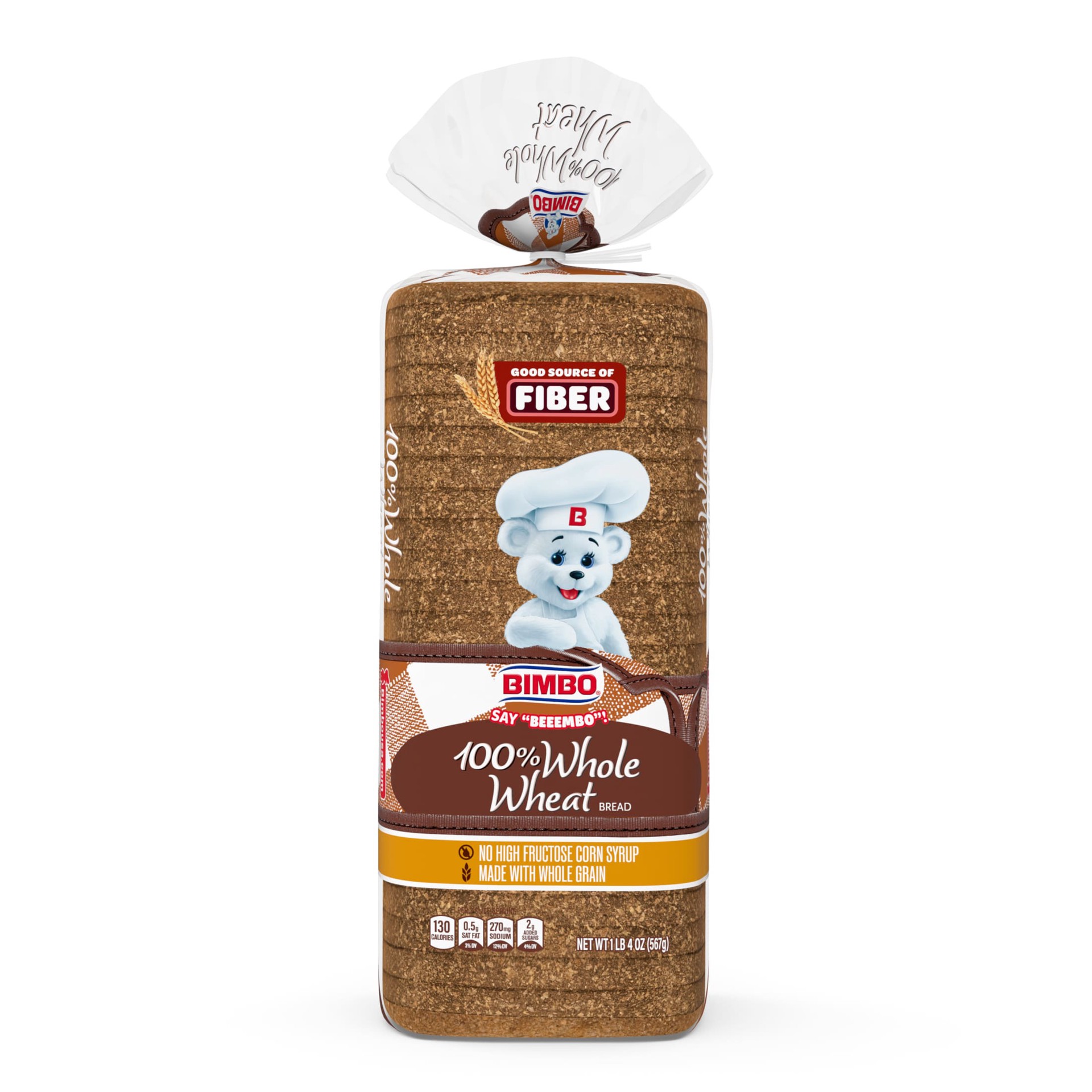 slide 3 of 7, Bimbo Whole Wheat Bread, 20 oz, 20 oz