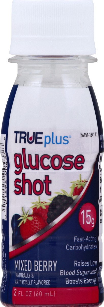 slide 8 of 8, TRUEplus Glucose Shot, Mixed Berry, 1 ct