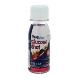 TRUEplus Glucose Shot, Mixed Berry