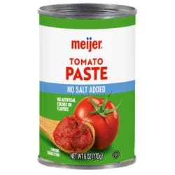 Meijer No Salt Added Tomato Paste, 6 oz