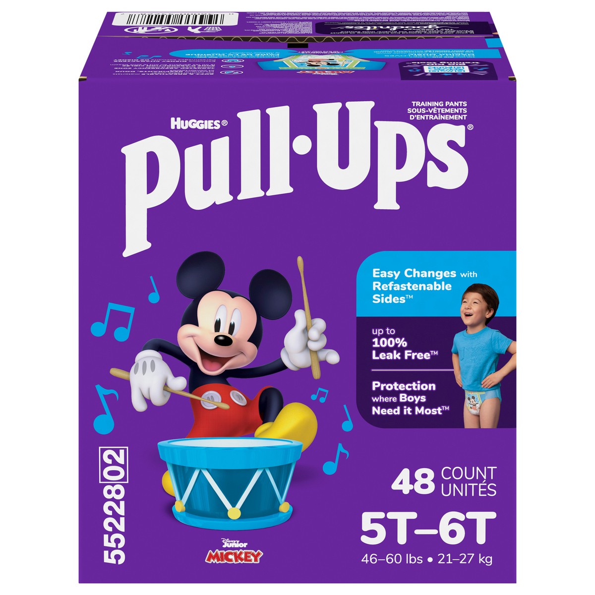 slide 1 of 5, Pull-Ups Boys' Potty Training Pants, 5T-6T (50+ lbs), 48 Count, 48 ct