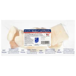 Oyster Bay Wild Caught Boneless Skinless Alaska Cod Pieces 1 lb