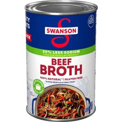 Swanson 50% Less Sodium Beef Broth, 14.5 oz Can