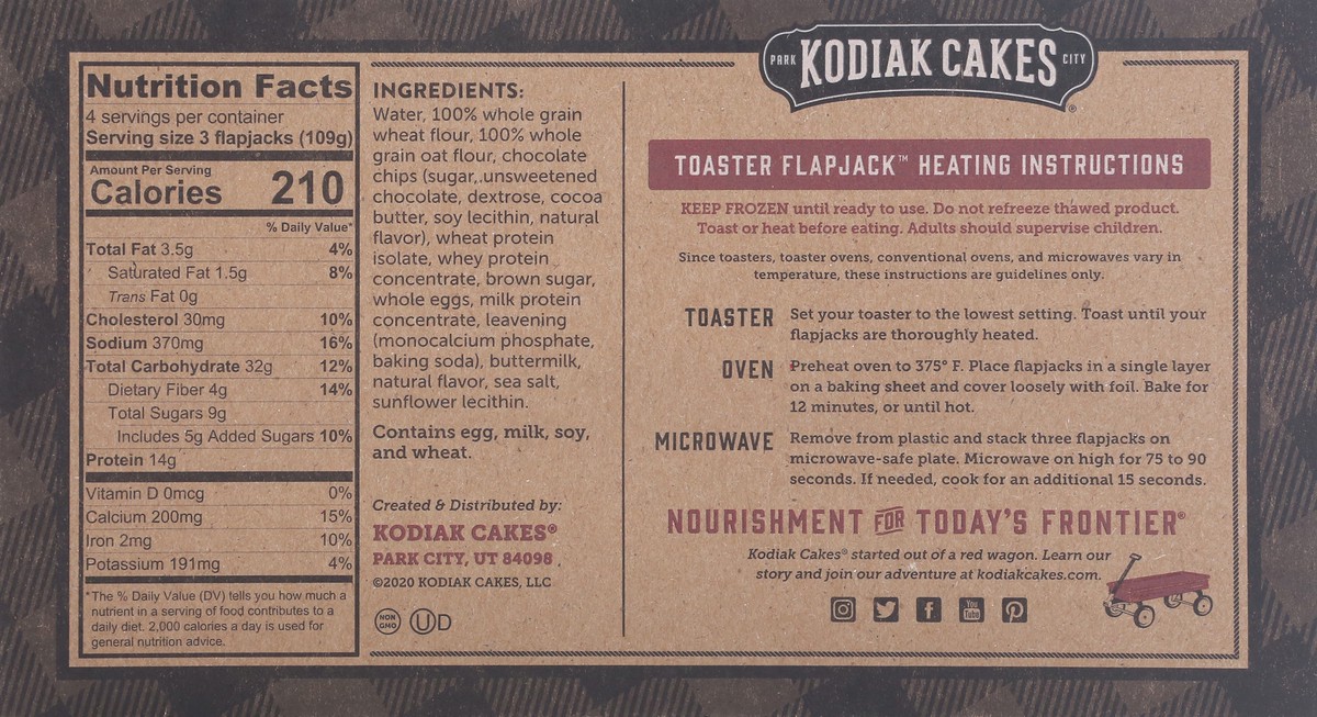 slide 7 of 13, Kodiak Cakes Chocolate Chip Power Flapjacks 12 ea, 12 ct