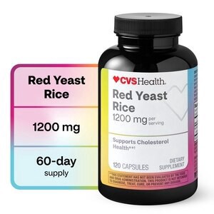 slide 1 of 1, CVS Health Red Yeast Rice Capsules, 120 Ct, 1 ct
