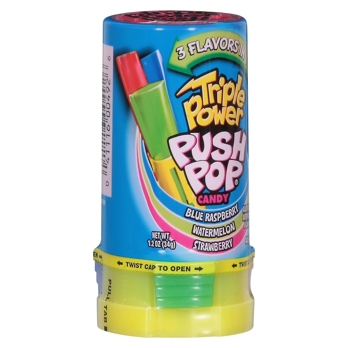 slide 7 of 9, Push Pop Triple Power Three-in-One Individually Wrapped Easter Lollipops in Assorted Fruity Flavors - Fun Candy for Easter Candy Gifts & Easter Baskets, 1.2 oz