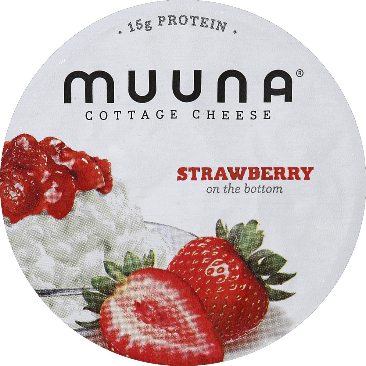 slide 2 of 3, Muuna 2% Milkfat Strawberry Cottage Cheese, 5.3 oz