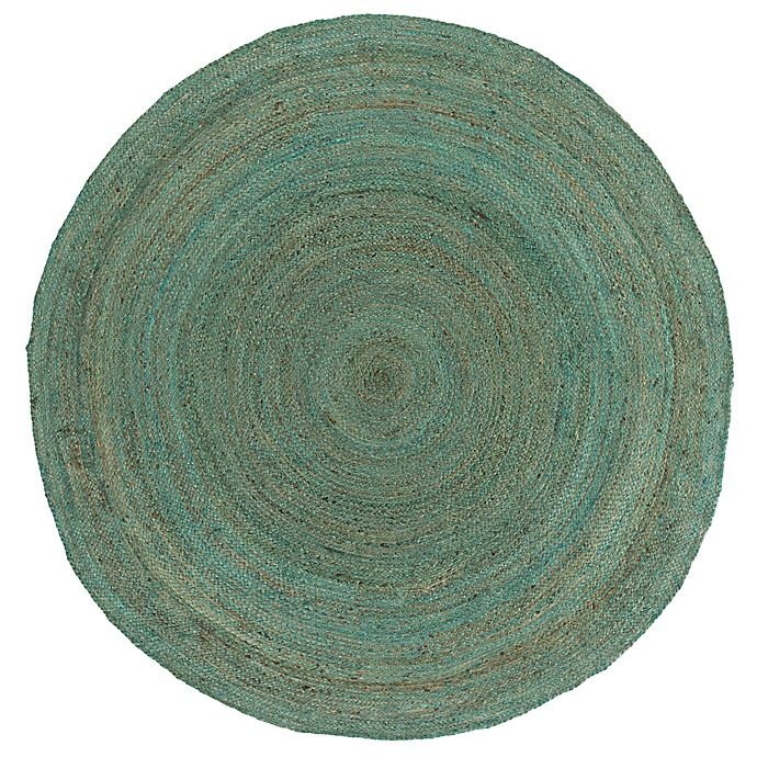 slide 1 of 1, Surya Voru Round Area Rug - Mint, 5 ft