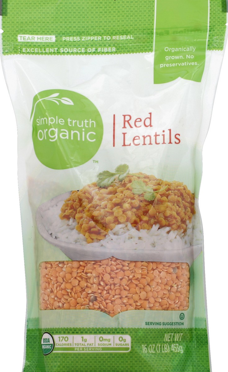 slide 3 of 4, Simple Truth Organic Red Lentils, 16 oz