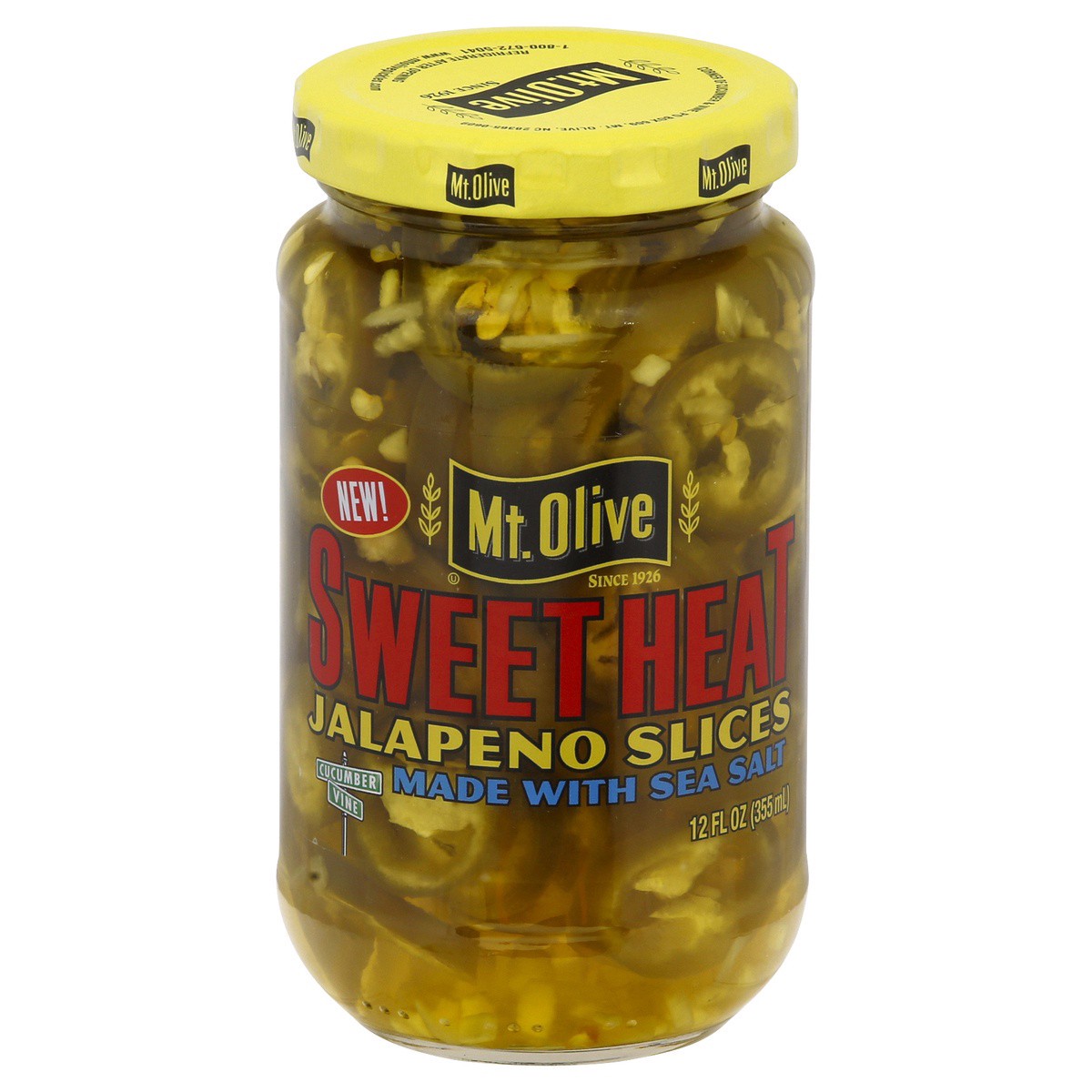 slide 1 of 9, Mt. Olive Jalapeno Slices, Sweet Heat, 12 oz