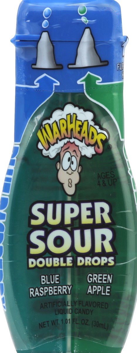 slide 3 of 3, Warheads Liquid Candy, Super Sour, Green Apple/Watermelon, 1.01 oz